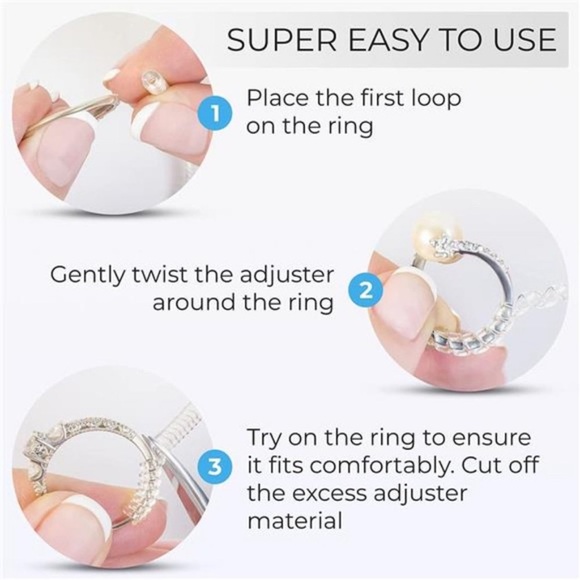 Ring Sizer Adjuster for Loose Rings - 12 Pack, 2 Sizes for Women and Men - Picture 4 of 7